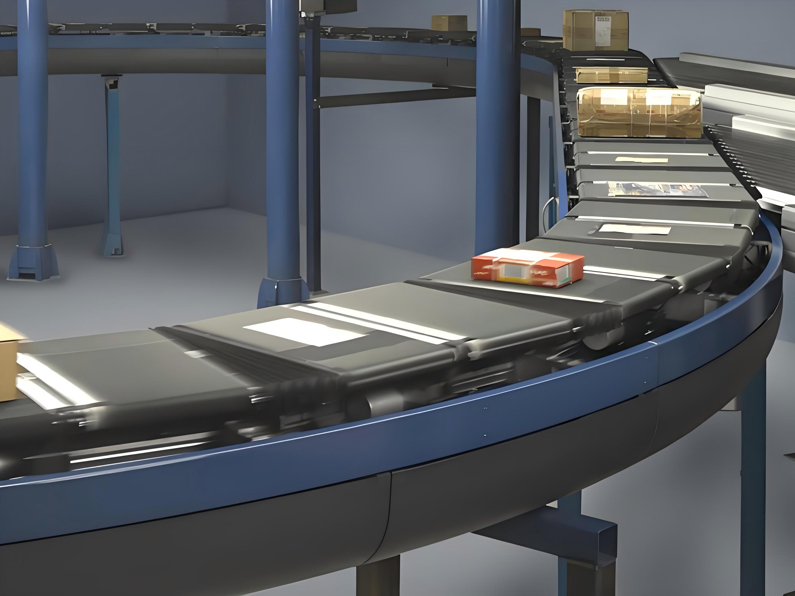 Logistic Companies Parcel Sorter Multi-lane Sorter For Express Delivery Sorting Circular Cross-belt Sorting Machine