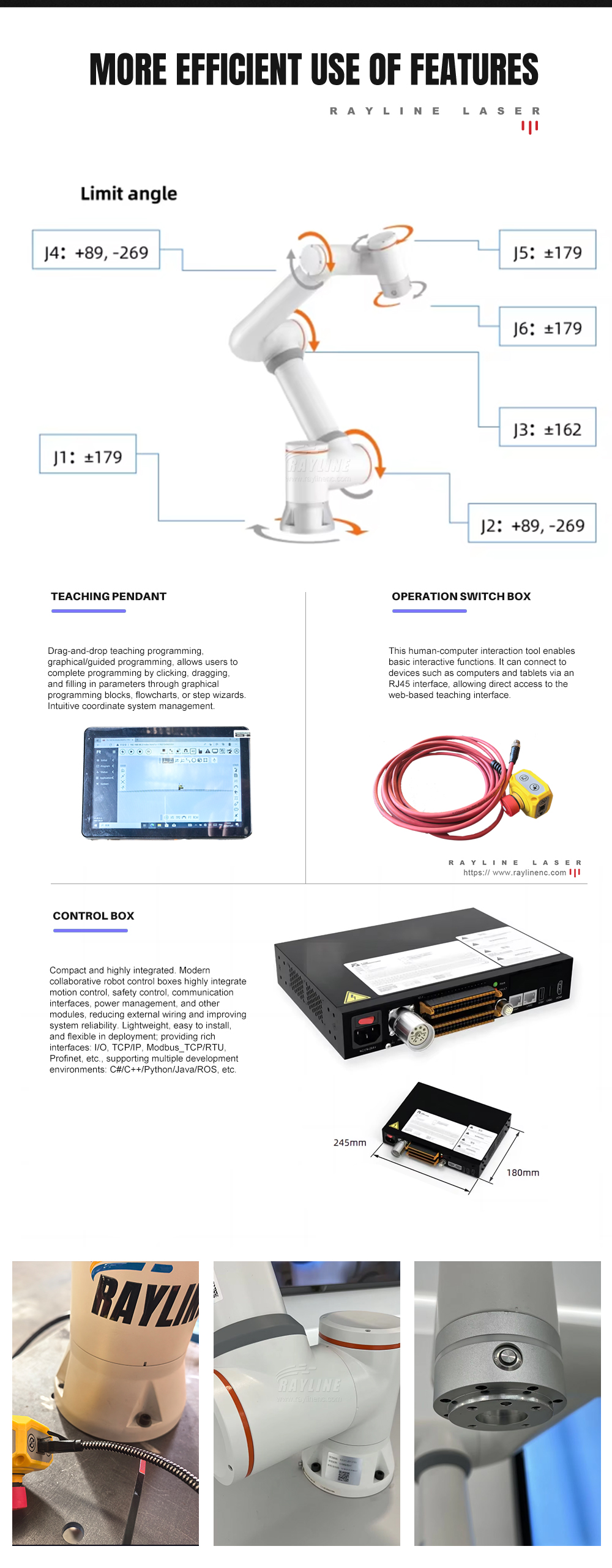 Safe 10kg Collaborative Robot for CNC Machine Tending and Lathe Machine Automatic Loading Unloading