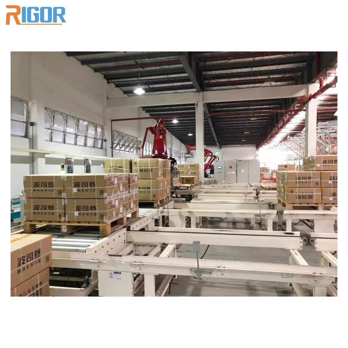 Customized Pallet Handling Efficient Material Handling Chain Conveyor Transfer Unit