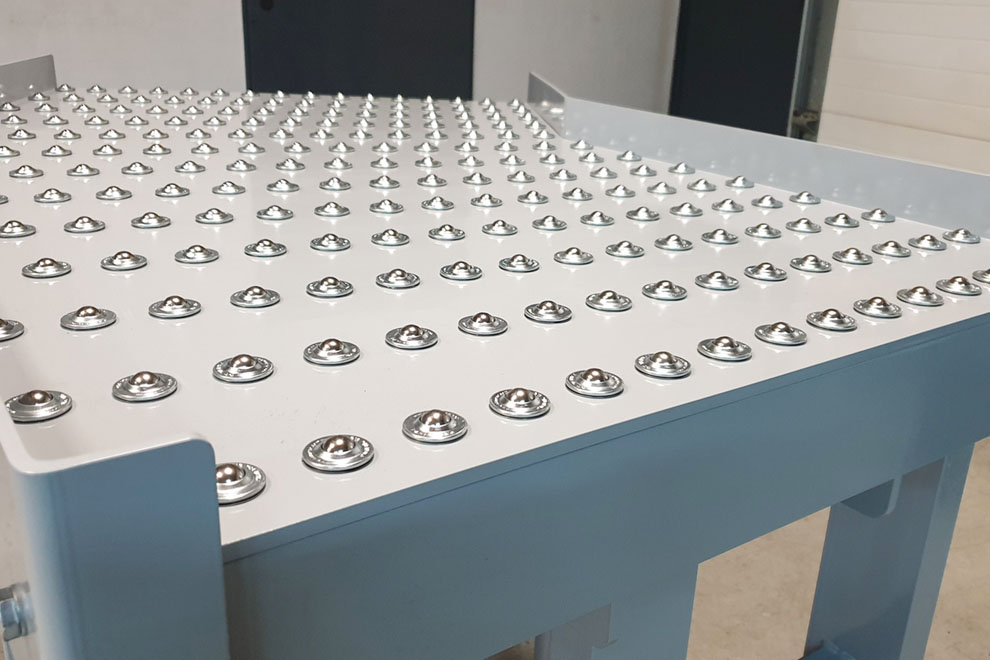 Industrial Heavy Duty Steel Universal Ball Transfer Unit Table for Roller Conveyor System