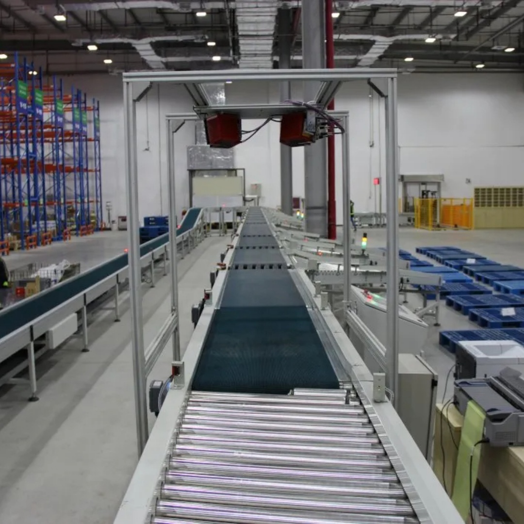 Chain Driven Live Roller Conveyor Heavy Duty Powered Roller Conveyor System for Handling Warehouse Logistics