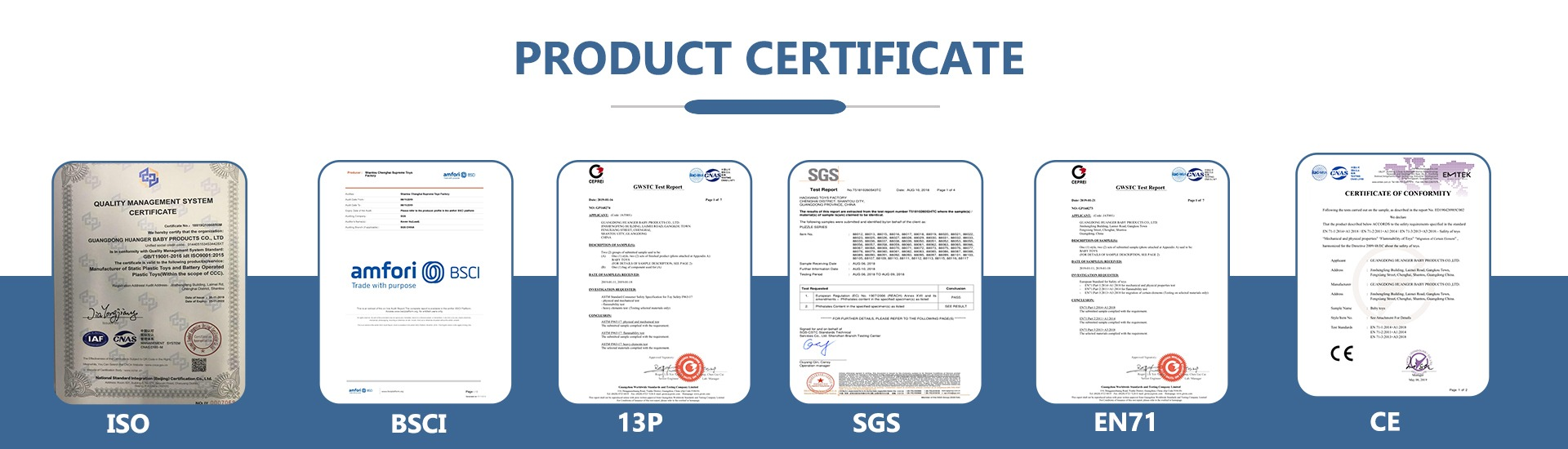 Certifications