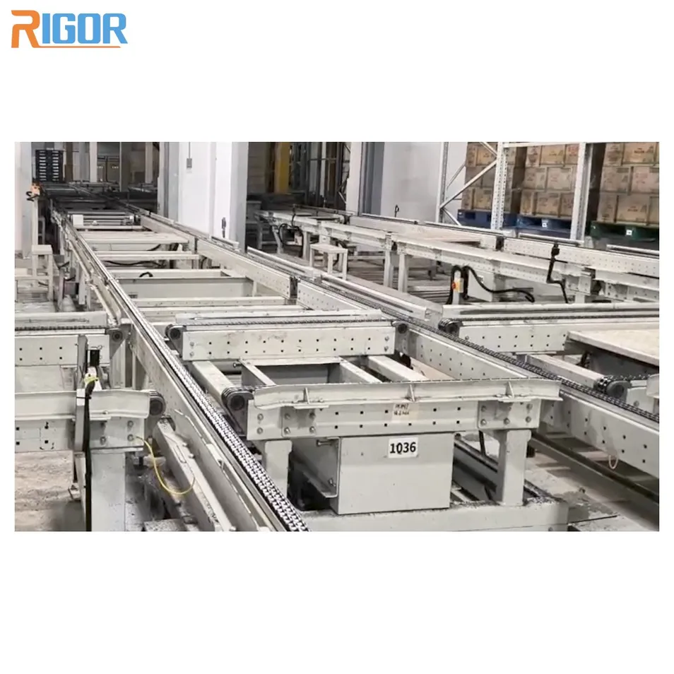 Customized Pallet Handling Efficient Material Handling Chain Conveyor Transfer Unit
