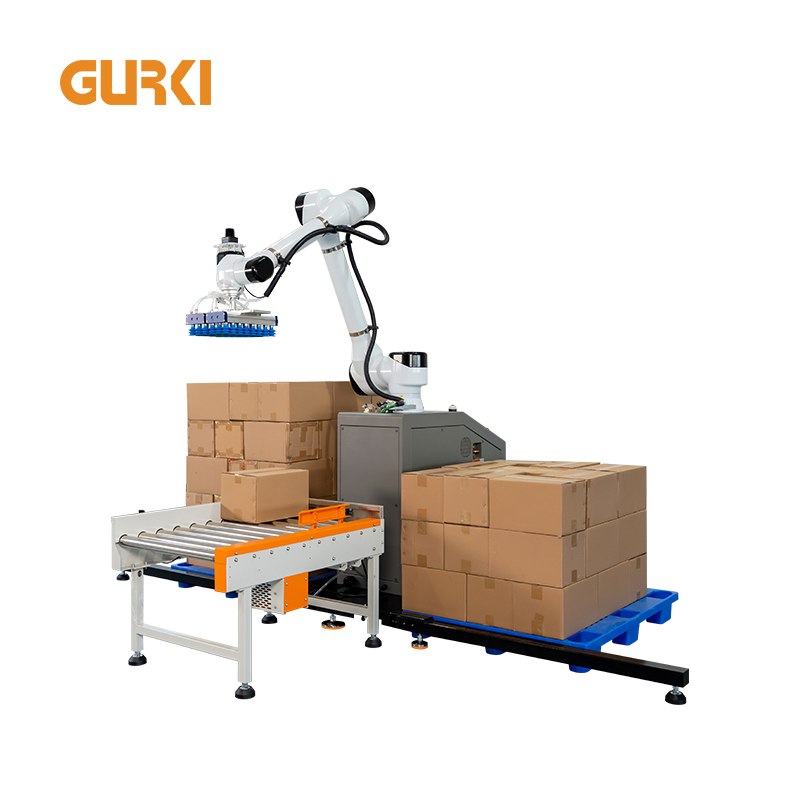 Gurki Automatic PLC High-Speed Stacking Robot System For Cartons Box Palletizer Machine
