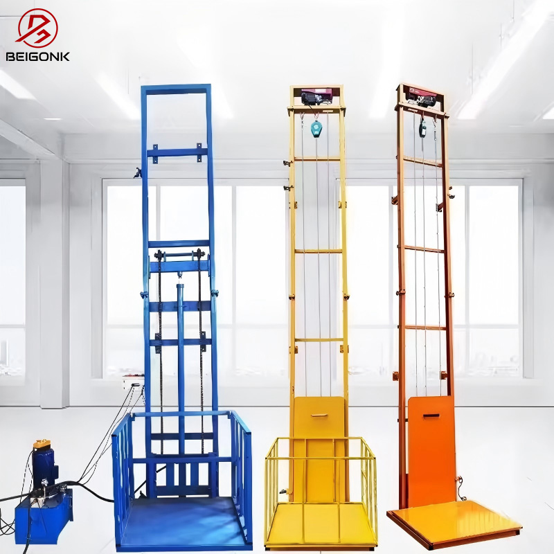 Hydraulic Cargo Lift 1 2 3 4 5 Ton Two Floor Three Floor Industrial Goods Lift Freight Elevator