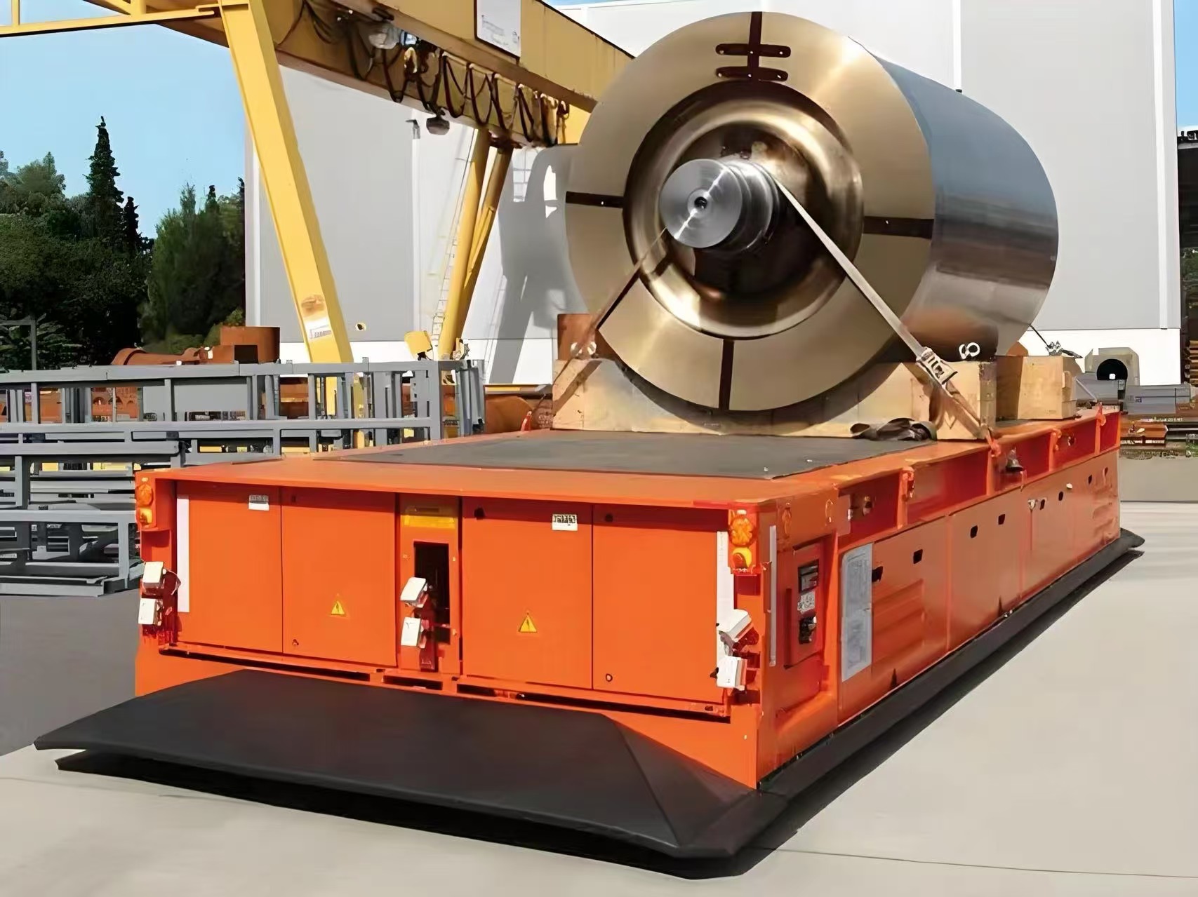 Trackless platform car details