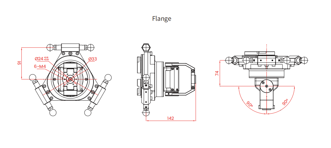 D5-800-P2 Five-axis Collaborative Parallel Robot for Picking and Placing Bags Load 2kg for New Retail