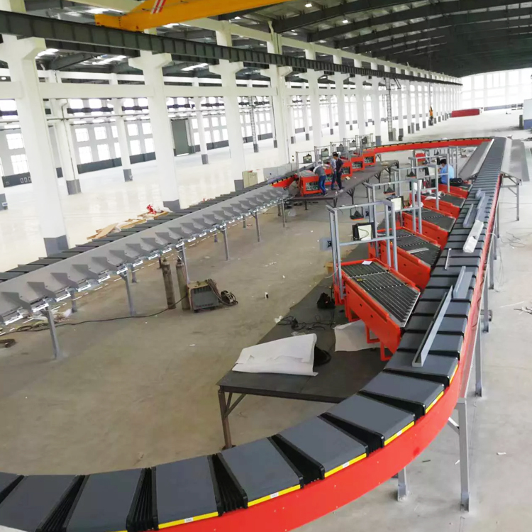 Dimension Weighing Scanning System Parcel Sorting Machines Cross Belt Sorter