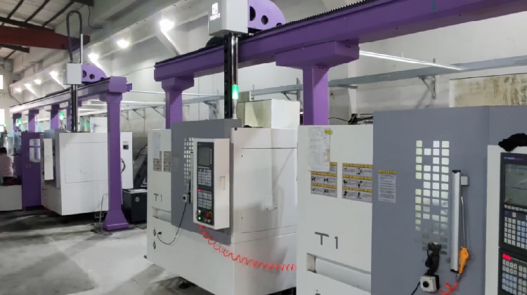 Tsingziwa Turnkey Fully Automatic Gantry Robot CNC Machine Tool Loading/Unloading Electronic Component Sorting Axle-wheel