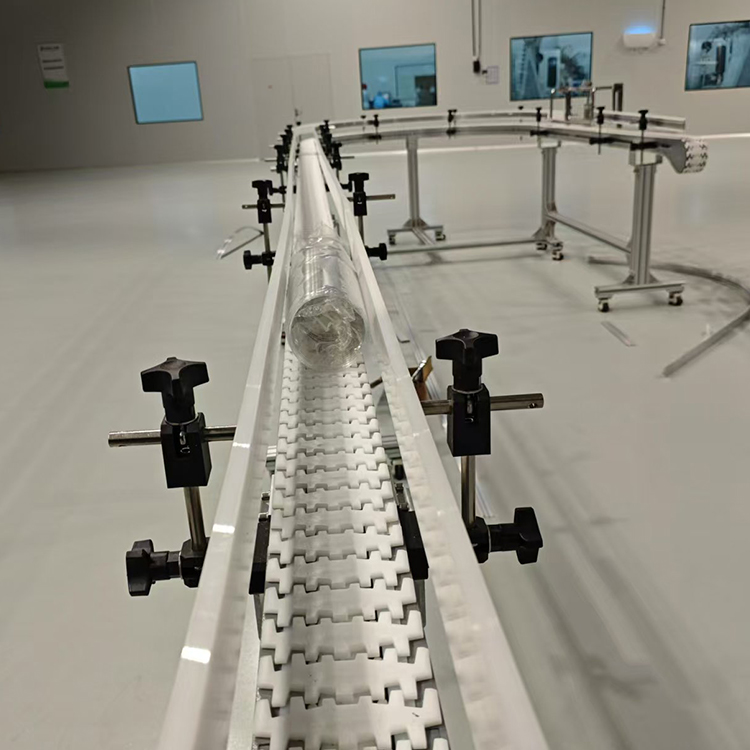 Connect Automated Production Line Equipment High Efficient Flexible Chain Conveyor