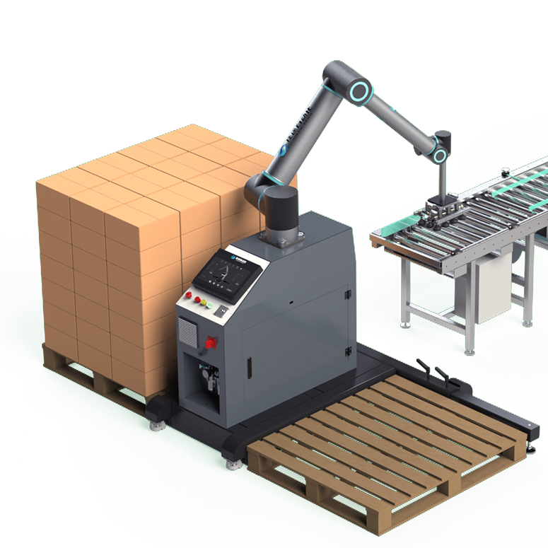 Mobile Collaborative Robot Palletizing Solution Applicable To Picking And Stacking In Factory Warehouses