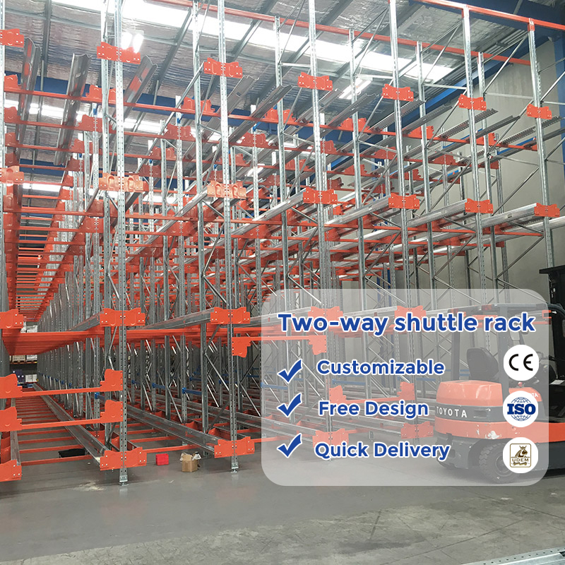 Cold Storage Radio Shuttle Rack System Heavy Duty Warehouse Pallet Storage Automation and Logistics Solutions