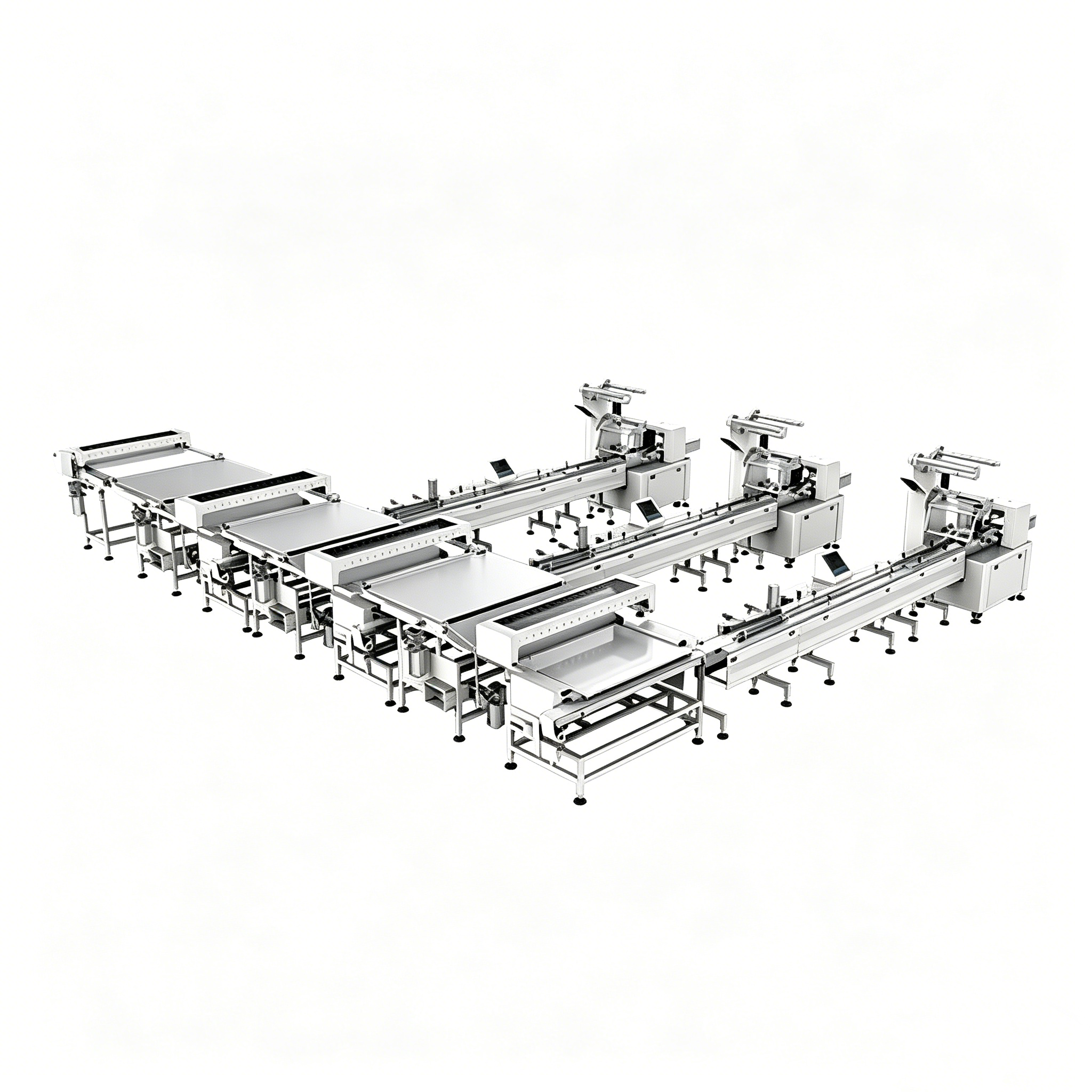 Sorting Conveyor Intelligent Counting Batching Function Automatically Groups Preset Quantities Reduces Material Waste