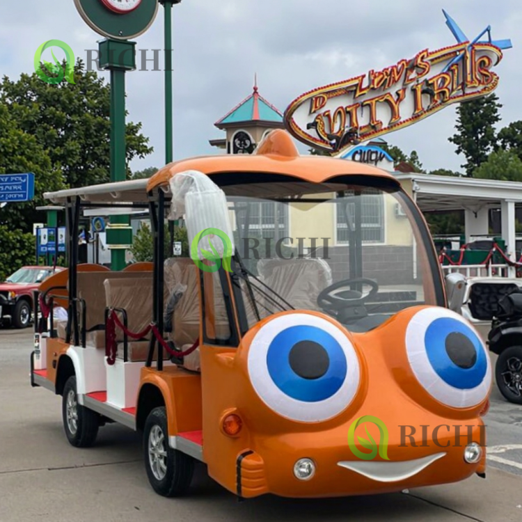 High Efficiency Children Like Electric Cartoon Sightseeing Bus Car for School Tour Theme Park Shuttle Transportation