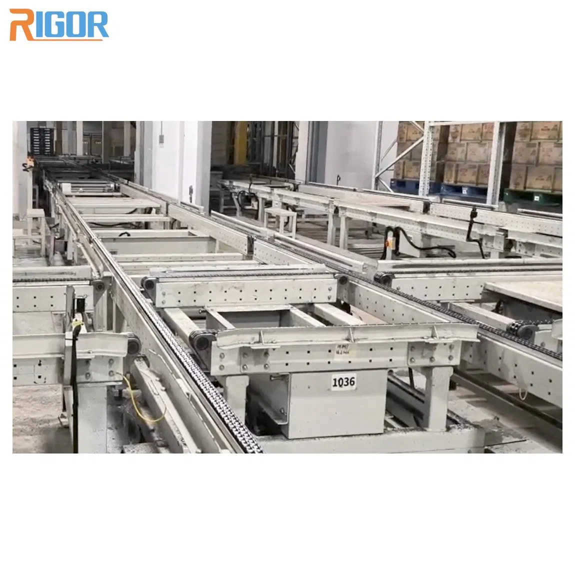 Customized Pallet Handling Efficient Material Handling Chain Conveyor Transfer Unit