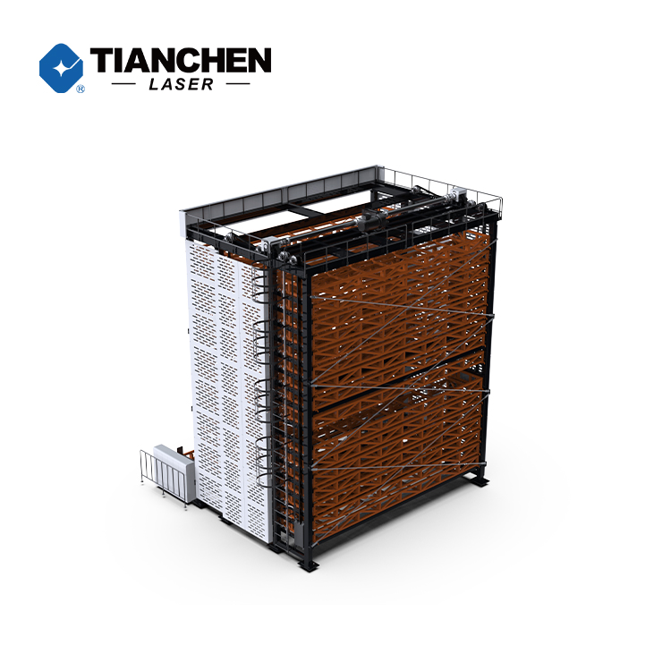 Trending Product Steel Sheet Metal Storage Tower Loading And Unloading System For Metal Tube