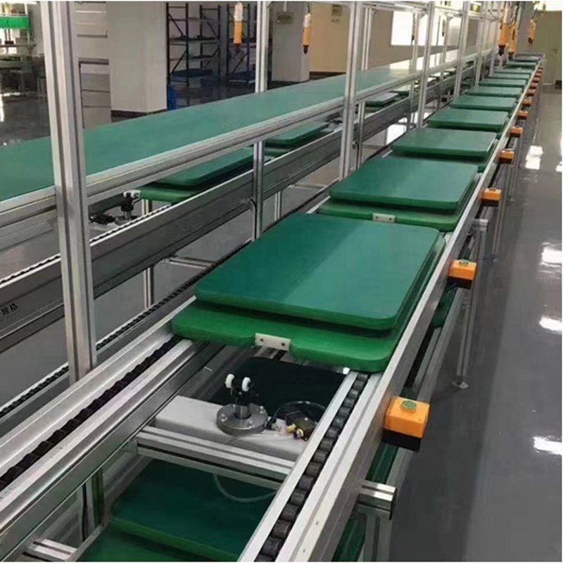 Huazhe HZ-SC09 Automatic Double Speed Chain Conveyor Equipment (Carbon Steel/Stainless Steel/Aluminum) for Notebook TV Line New