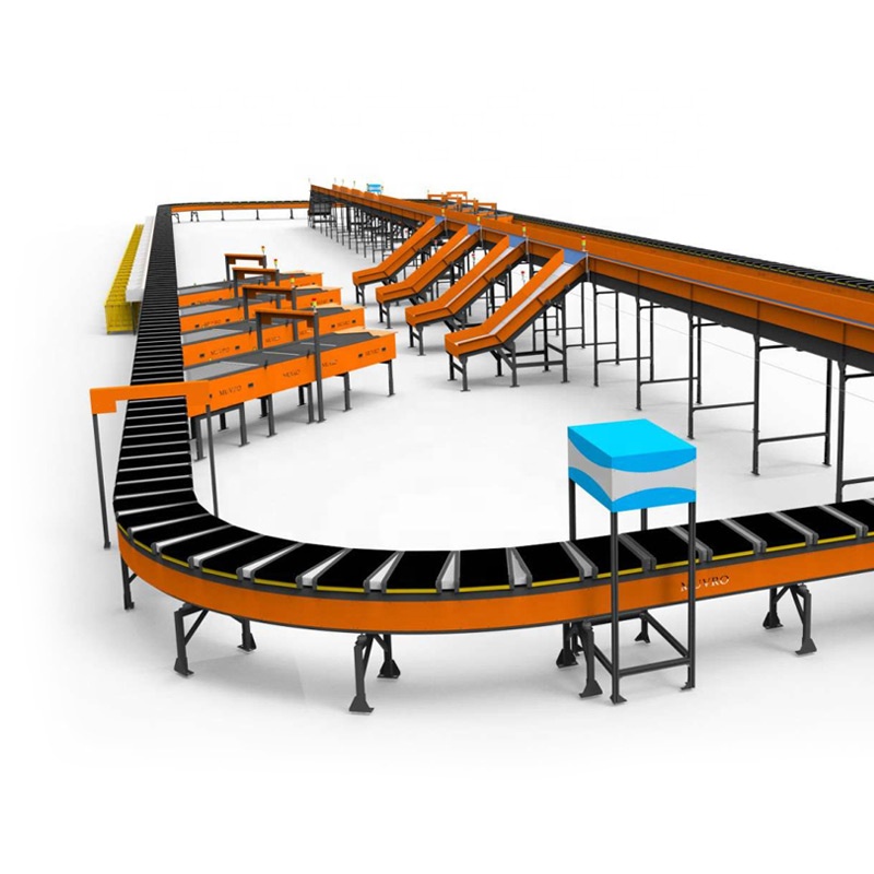 Wholesale Logistics Equipment Sort Separation Logistics Sorting Conveyor Parcel Dimens Weight Automated Scan Sorting Machine