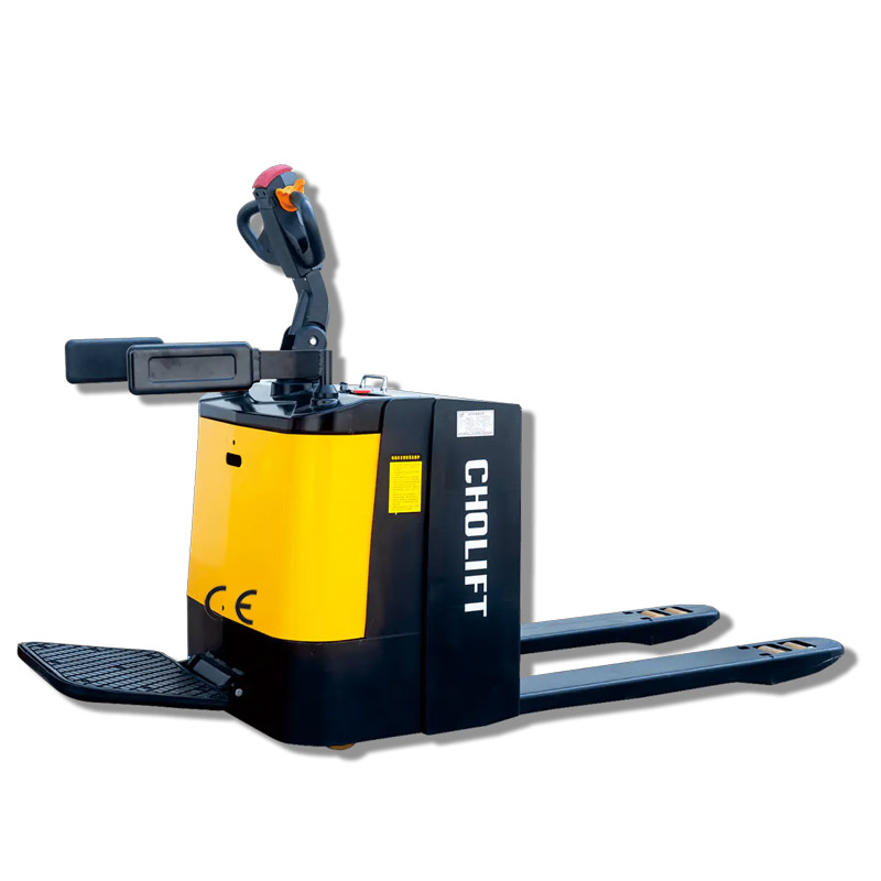 Walk Behind Electric Pallet Truck, Lithium Ion Battery Warehouse Walkie Pallet Jack