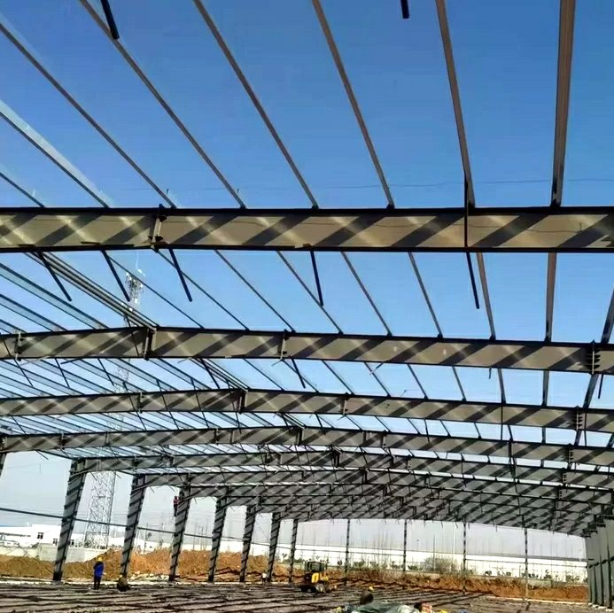 Automated Steel Structures Buildings Warehouse for Robotics Integration