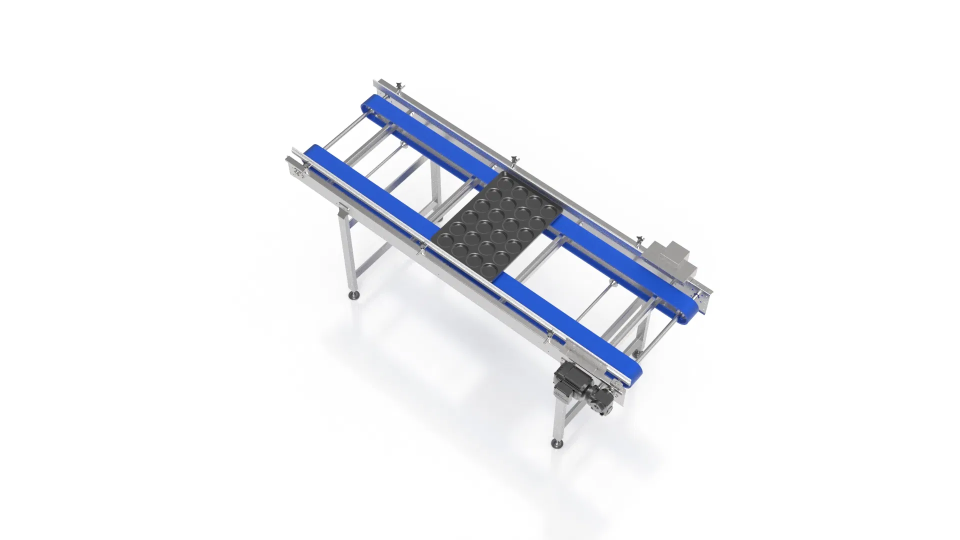 Horizontal Belt Conveyor Production Line with Vibrating Feeder for Uniform Distribution on Belt