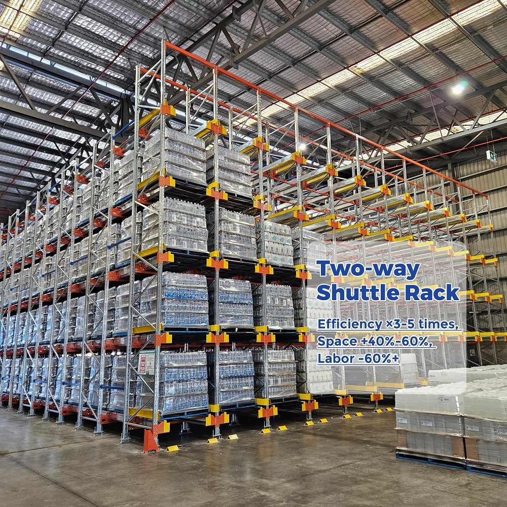 Cold Storage Radio Shuttle Rack System Heavy Duty Warehouse Pallet Storage Automation and Logistics Solutions