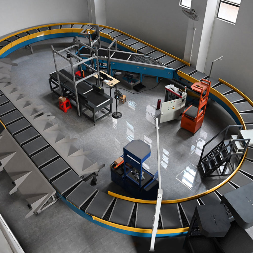 Custom Warehouse E-Commerce Express Scanning Cross Belt Sorting Machine DWS Parcel Sorting Machine for Logistics Company
