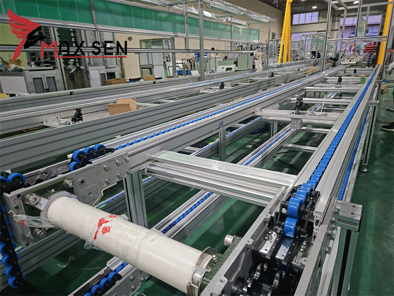 Hot sale Double Speed Chain Free Flow Automatic Production Line Automatic Transport Assembly Conveyor System