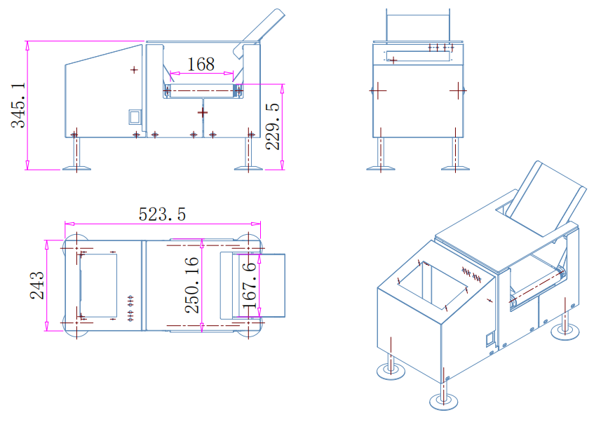 High Accuracy Smart Sorting Machine Weighing Mini Smart Belt Weight Checker Checkweigher Scale Small Chekweigher