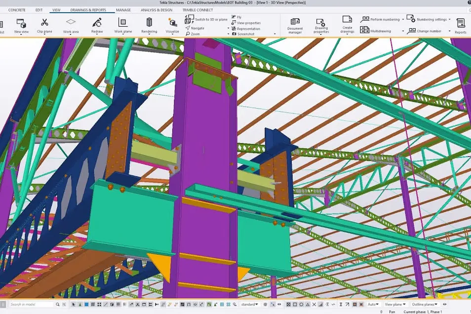 Automated Steel Structures Buildings Warehouse for Robotics Integration