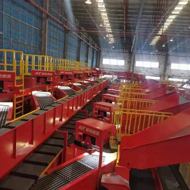 High-Throughput Linear Cross Belt Sorter, Plug-and-Play Warehouse Automation Conveyor System with DWS for E-commerce Fulfillment