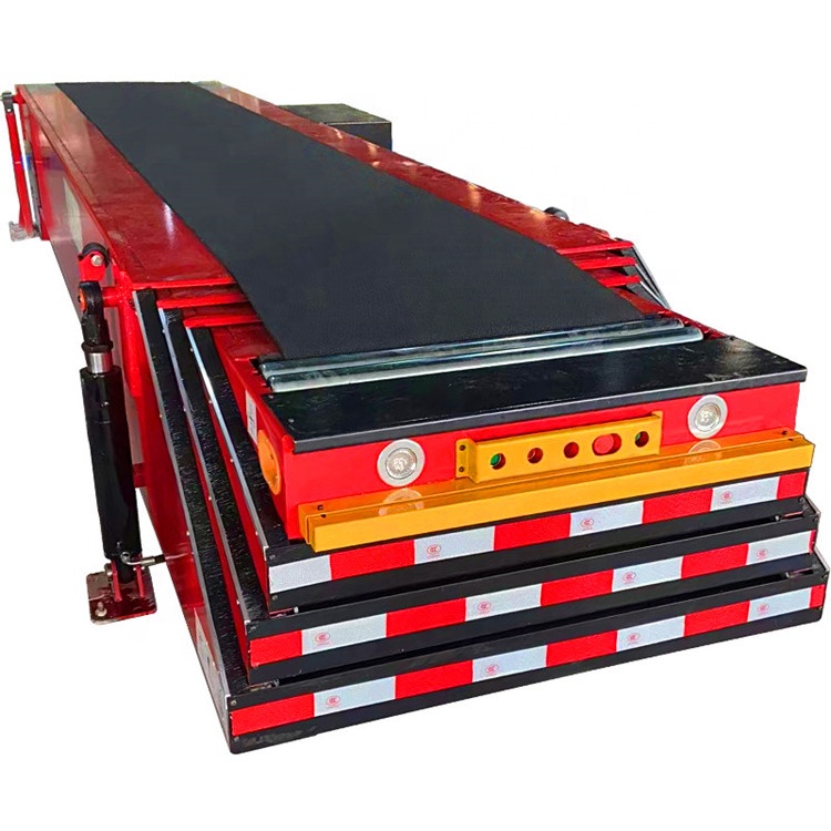MINGJING BZ-500 Mobile Transfer Container Retractable Belt Conveyor Adjustable Speed for Warehouse Truck Loading/Unloading Ramps