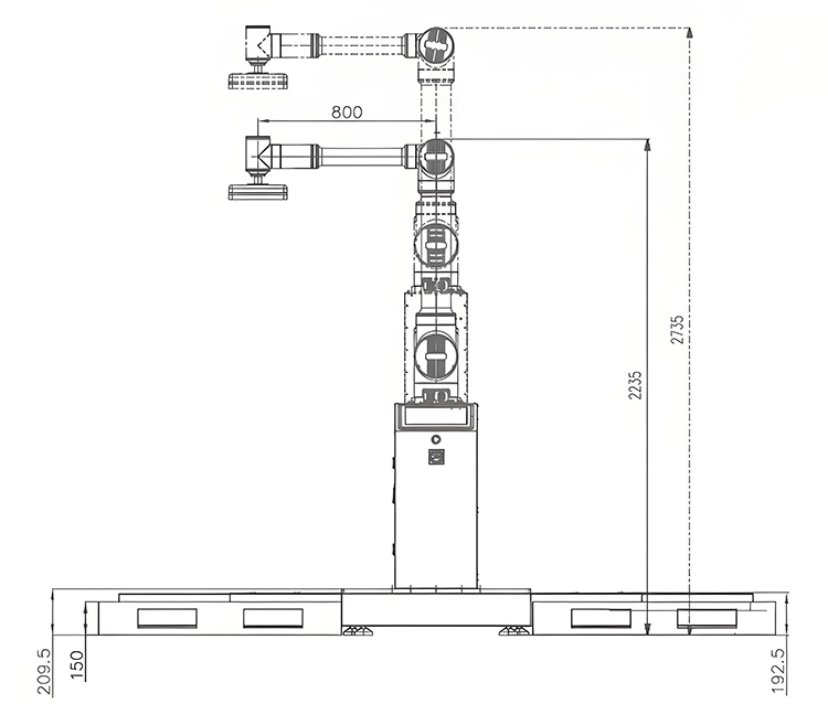 Industrial Cobot Arm with High Efficiency for Factory Automation, Smart Production Line and Material Handling