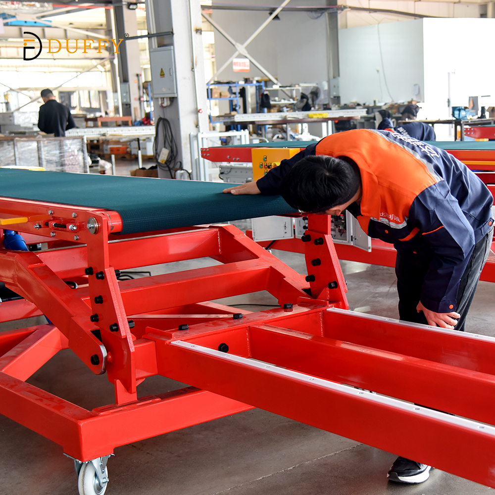 Duffy 20ft And 40ft Container Loading Unloading Conveyor System Truck Loading Conveyor