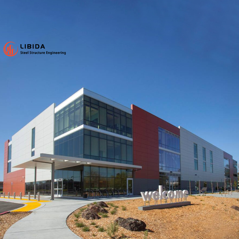 Smart Metal Structure Warehouse with IoT Integration Automated Steel Storage Building Remote Monitoring Energy-Saving