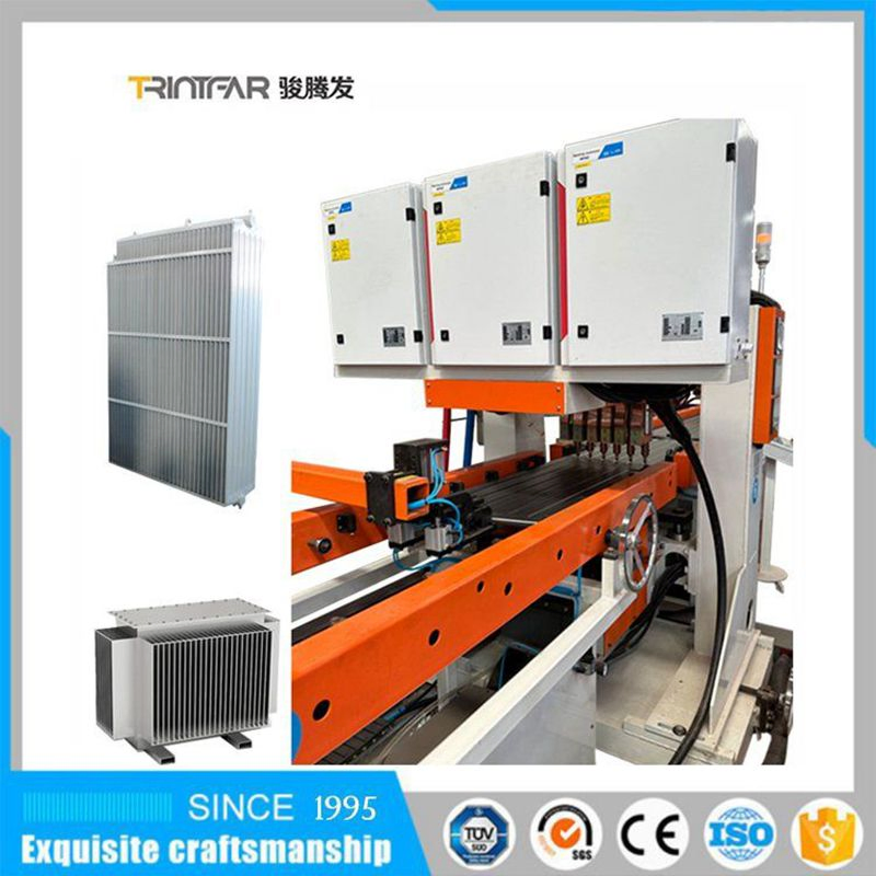 Distribution Power Transformer Oil Immersed Radiator Fin Automatic Welding Production Line