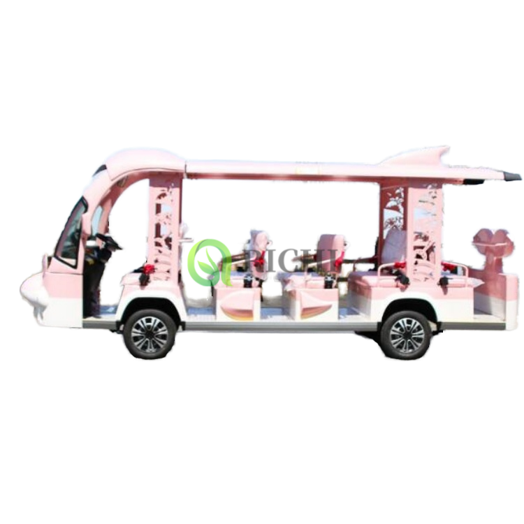 Customizable Theme Cartoon Sightseeing Bus Outdoor Car Travel Car Ideal for Scenic Spots to Attract Family Tourists