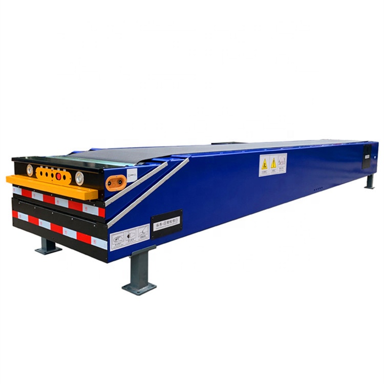 MINGJING BZ-500 Mobile Transfer Container Retractable Belt Conveyor Adjustable Speed for Warehouse Truck Loading/Unloading Ramps