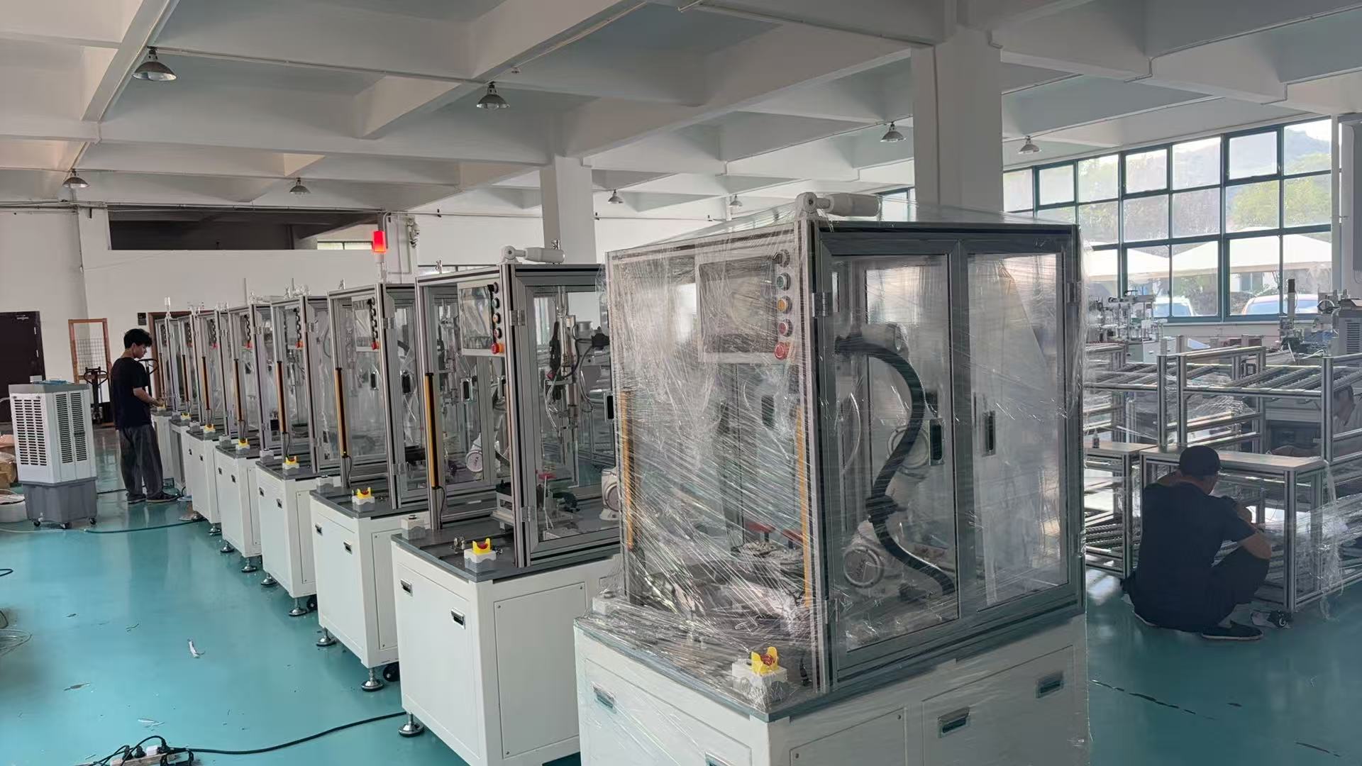 Custom Automatic Loading Unloading Production Line with PLC Controlled Robotic Arm High-Speed 6S Accurate Positioning