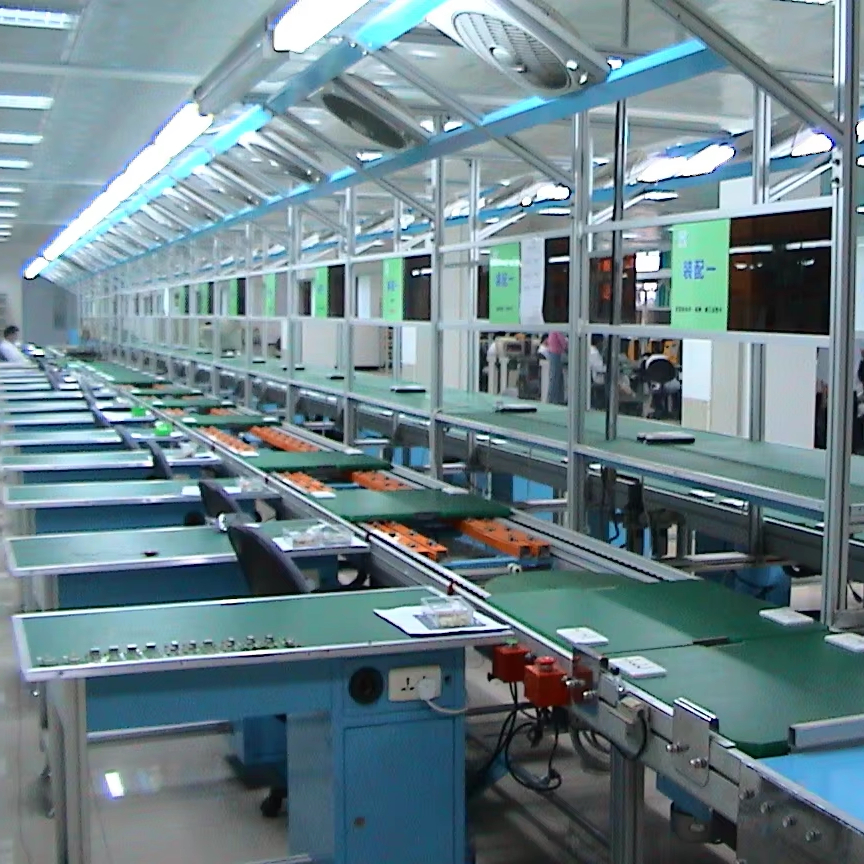 Huazhe HZ-SC09 Automatic Double Speed Chain Conveyor Equipment (Carbon Steel/Stainless Steel/Aluminum) for Notebook TV Line New