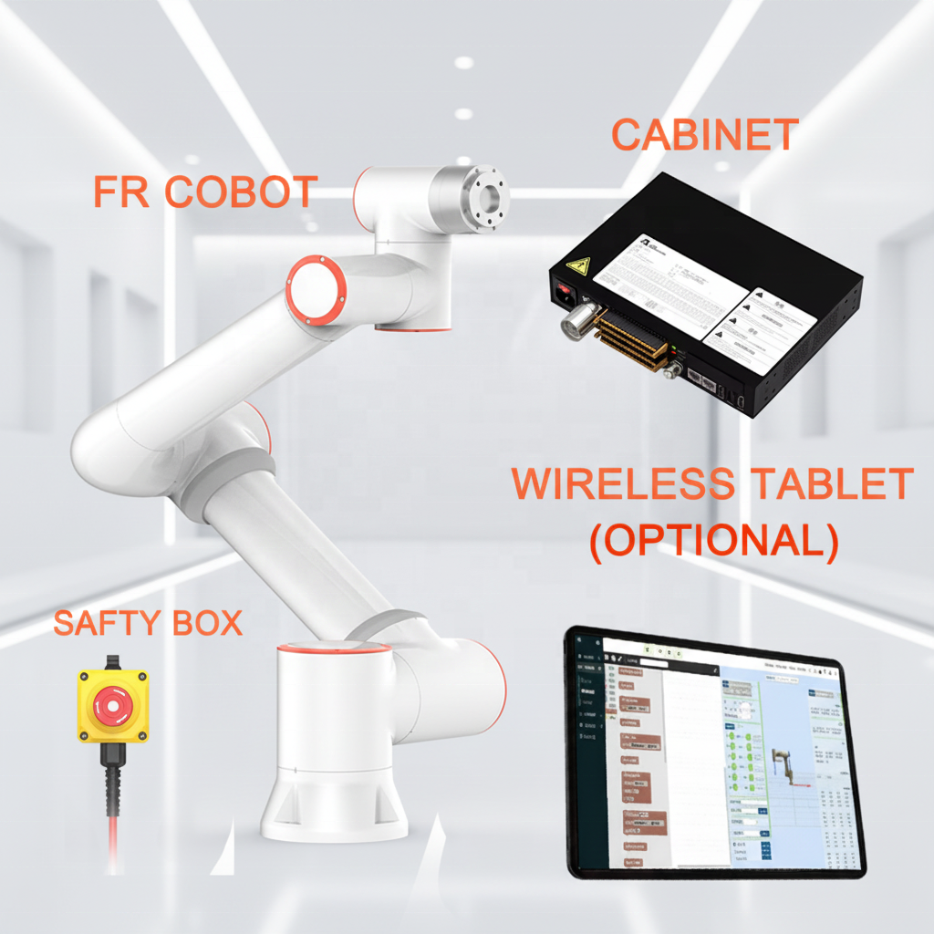 Lightweight 3KG Payload 6-Axis Collaborative Robot Arm with PLC Gearbox Servo-Electric Drive for High Efficiency Sorting Picking