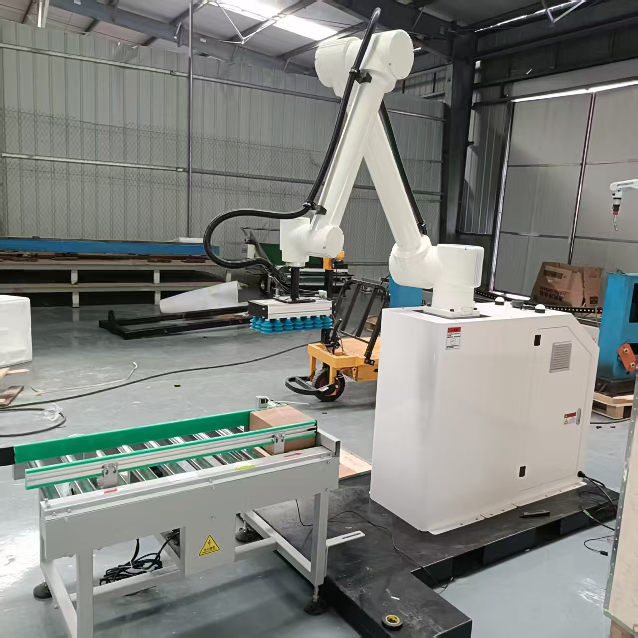 New 30KG Controlled Motorized Palletizing Robot Intelligent Robot Arm Palletizer Stacker With Conveyor