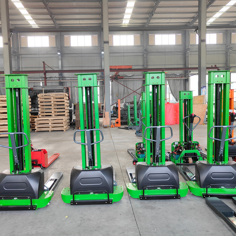 Self Lifting Stacker 300kg 500kg 1500kg Load Capacity Semi Electric Pallet Stacker Self Load Stacker for Warehouse Logistics