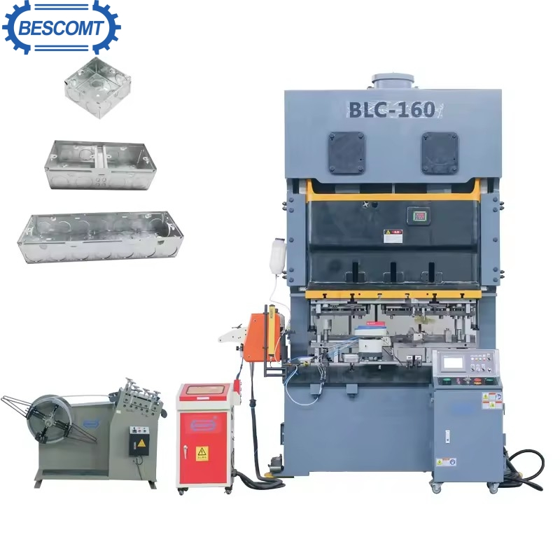 Automatic Metal Junction Box Making Machine Electrical Distribution Box Production Line