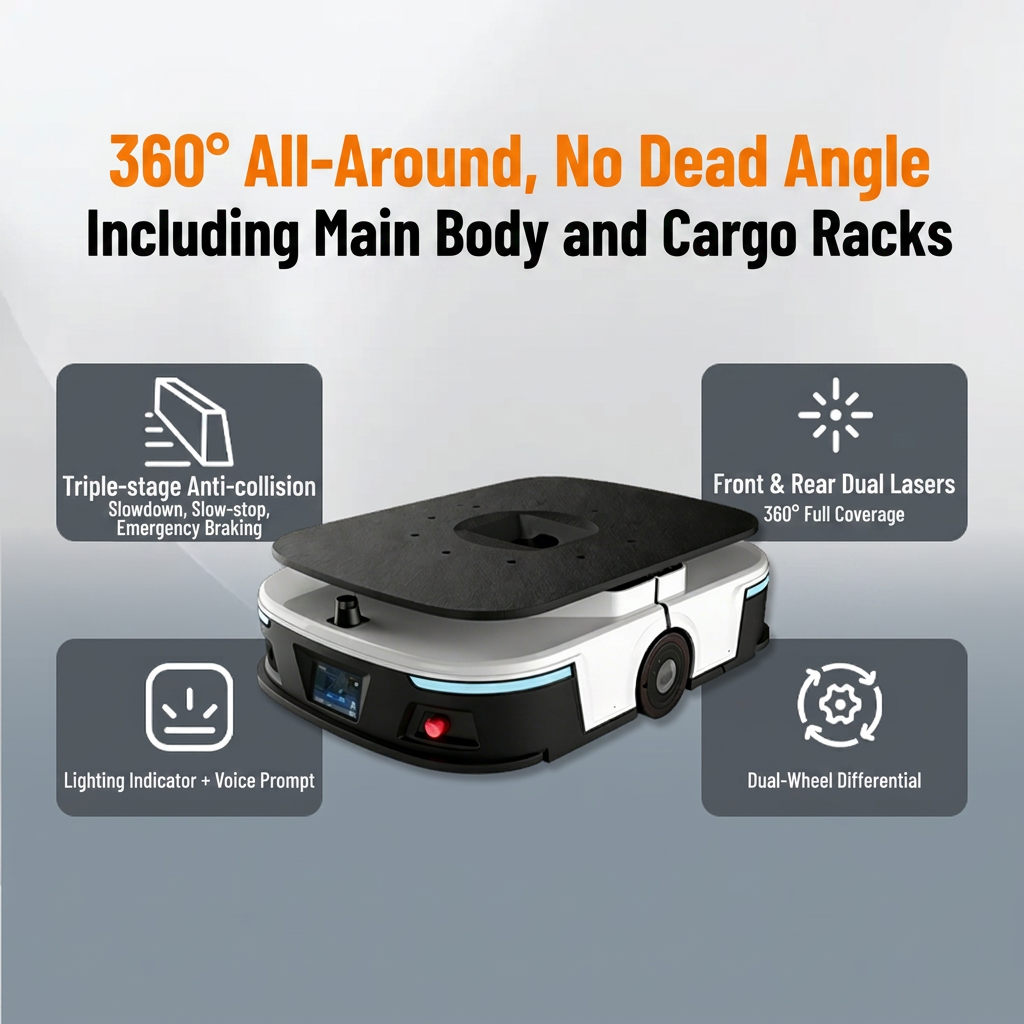 Auto Guidance Trackless QR Code Autonomous Mobile Robot Warehouse Unmanned agv Amr System with Shelf Lifting Mechanism