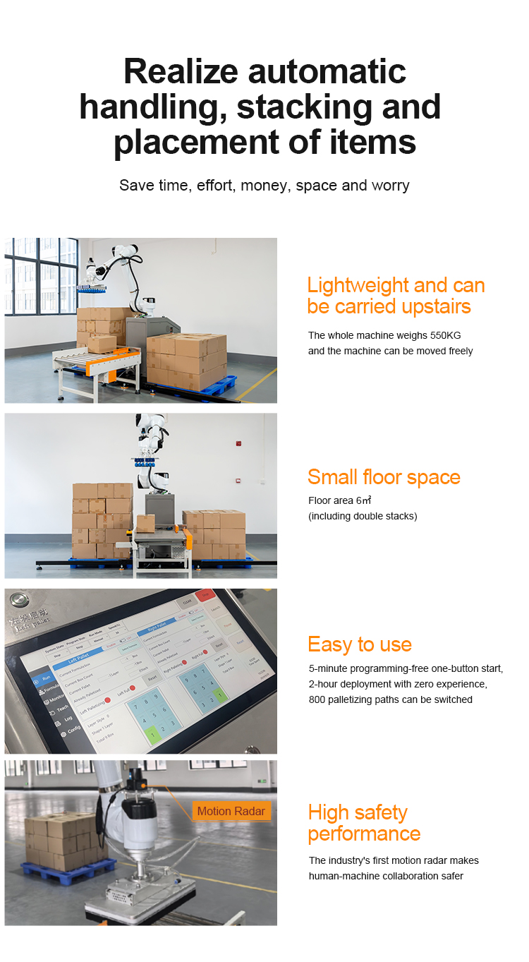 Automatic PLC High-Speed Stacking Robot System Details