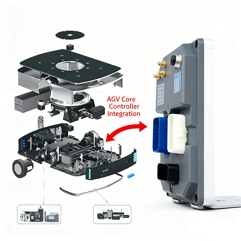 AGV Chassis AGV AMR Customizable Solutions agv Cars Industrial Automated Guided Vehicle Remote Controller