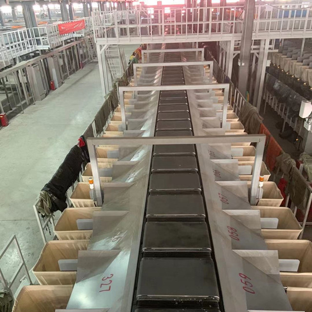 High-Throughput Linear Cross Belt Sorter, Plug-and-Play Warehouse Automation Conveyor System with DWS for E-commerce Fulfillment
