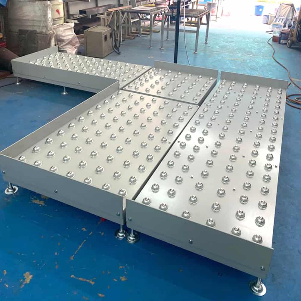 Industrial Heavy Duty Steel Universal Ball Transfer Unit Table for Roller Conveyor System