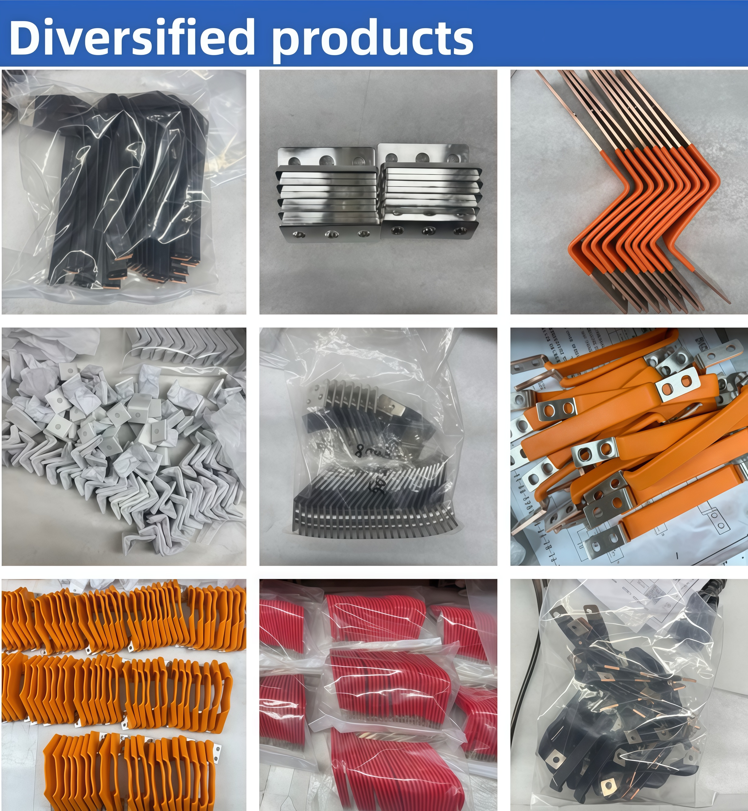 New Energy Flexible Copper Busbar Connector Power Distribution Equipment for Battery Energy Storage Flat Copper Busbar